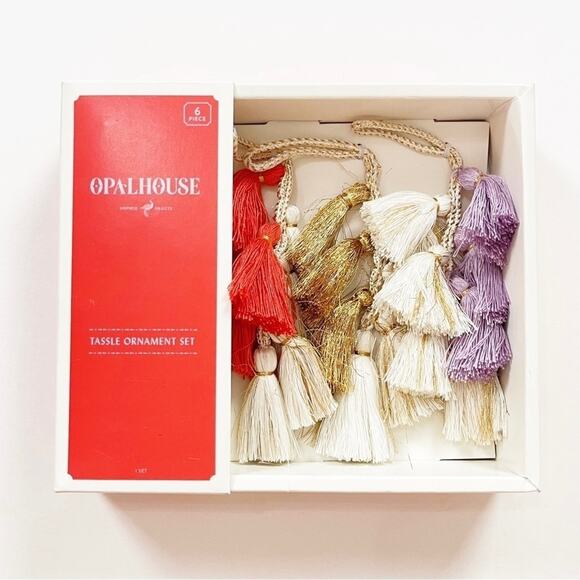 Opalhouse Tassle Ornament Set - Picture 1 of 5